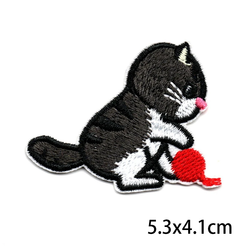 cute Cat Patches High Quality Lifelike 3D Embroidery Patch For Clothes  Fabric Stickers Iron On patch badge Jeans Pocket applique - Price history &  Review, AliExpress Seller - Make Warm Store