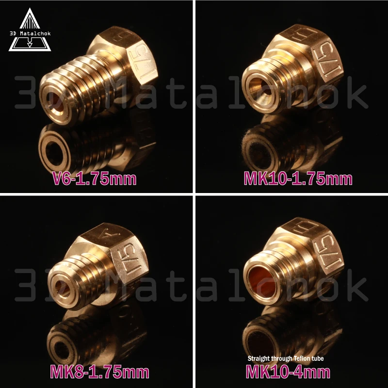 3D Matalchok высококачественный принтер V6/Mk10/Mk8 Рубиновая насадка для E3d V6 Micro Swiss Cr10 Mk8
