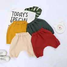 В Корейском стиле; сезон лето-стиль, детские хлопчатобумажные шорты для детей большой широких шорт крайне Для мужчин и Для женщин детские шорты из хлопчатобуманой ткани "канифас" Заяц