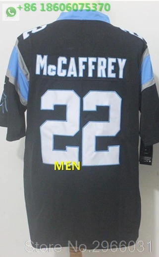 A+++ Качественная мужская футболка для взрослых 1 cam newton 59 Luke Kuechly Christian McCaffrey 22 Carolina - Цвет: For men