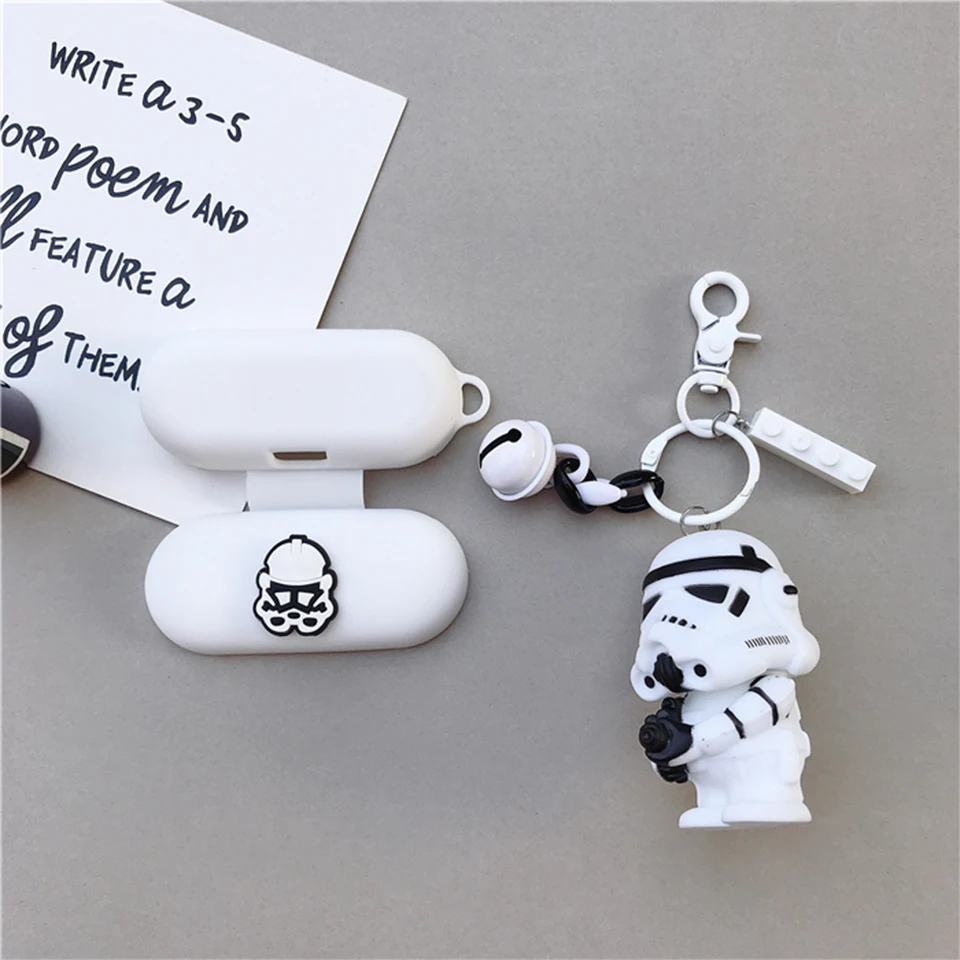 Высокое качество DIY 3D силиконовый чехол для huawei FreeBuds для Honor Flypods Lite Молодежная версия наушники защитная крышка Декор брелок