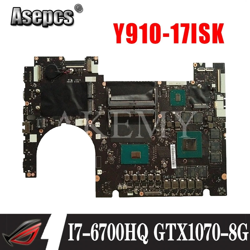 NM-B151 Laptop motherboard For Lenovo Y910-17ISK original mainboard I7-6700HQ GTX1070-8GB | Компьютеры и офис