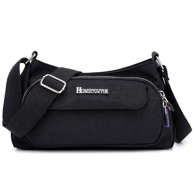 Brand Fashion Waterproof Nylon Women Messenger Bag High Quality Handbags Crossbody Bags For Women Solid Zipper Shoulder Bag