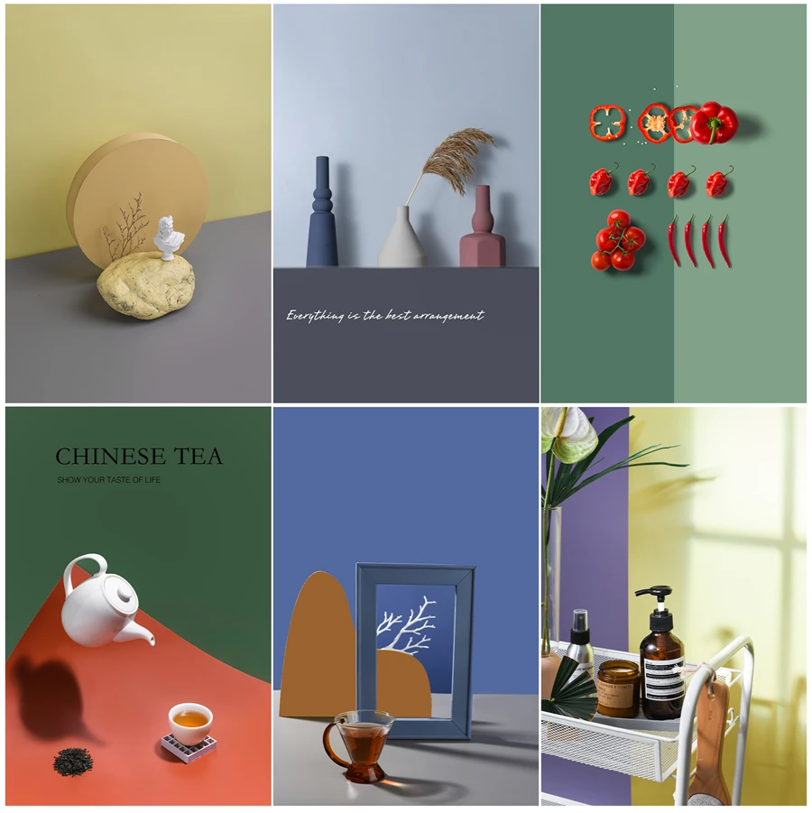 

Photography Background Paper Matte PVC Morandi Color Photography Background Cloth Pure Color Ins Photo Background Props