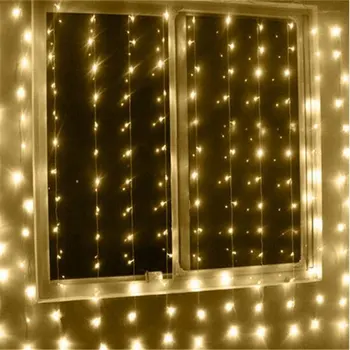 

LED Window Curtain String Light Fairy Light String for Indoor Outdoor Wall Decoration Wedding Party Home Garden