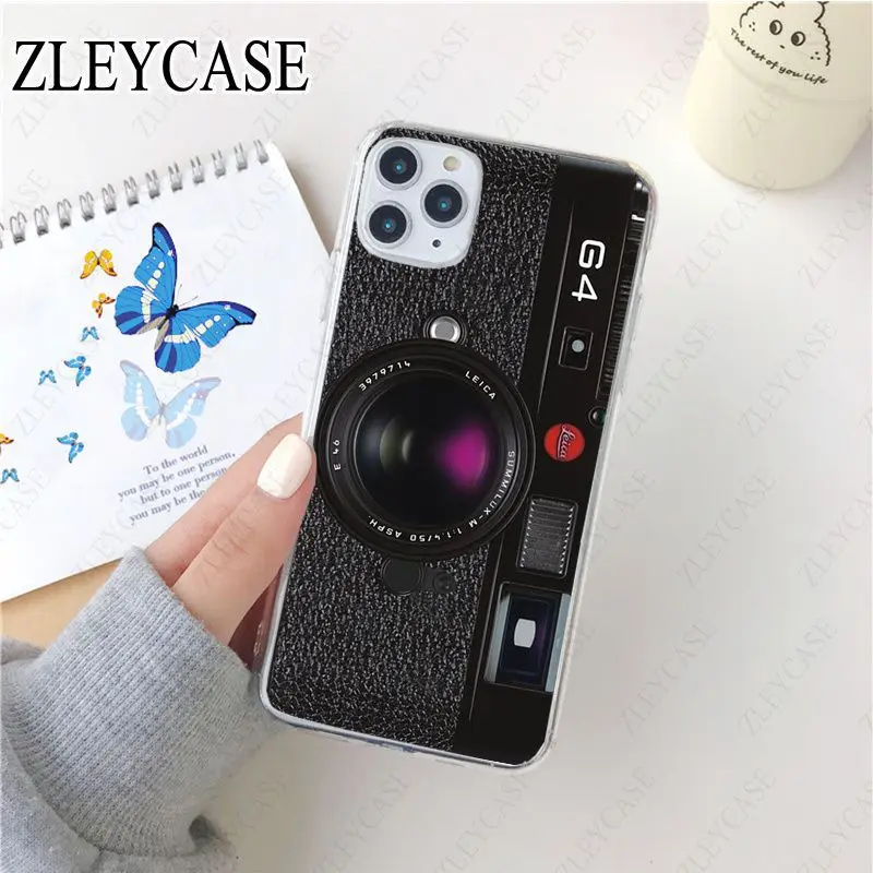 classic retro Black silver camera