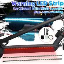 Предупреждение Светодиодная лента фонарик бар лампа для Xiaomi Mijia M365 электрический скутер скейтборд ночной Велоспорт безопасность декоративный свет