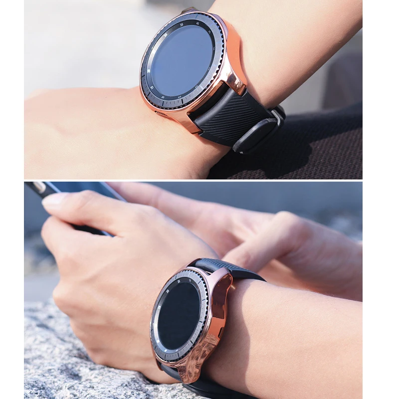 Чехол Gear S3 frontier для samsung Galaxy Watch 46 мм 42 чехол с ремешком из мягкого ТПУ защитный