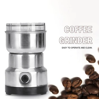 

VKTECH 150W Household Electric Coffee Grinder Sharp Blade Practical Mini Bean Nut Grinding Machine Home Kitchen Tools Dropship