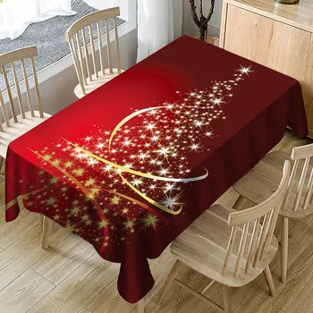 

Christmas Tablecloth Printed Rectangular Table Cover Holiday Party Home Decoration Christmas Tablecloth новогодняя скатерть 40*