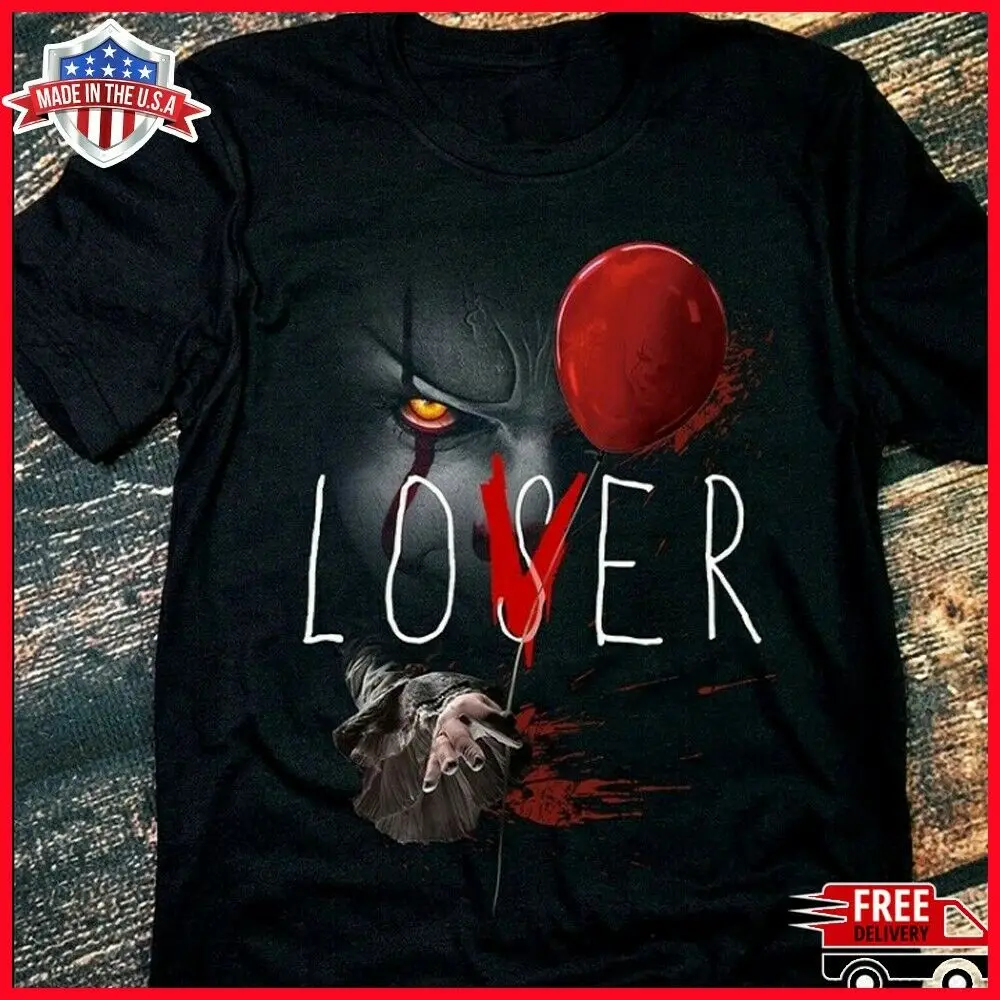 Lover Loser IT футболка Pennywise Клоун фильм ужас Футболка полный размер футболка с круглым вырезом