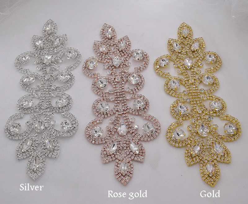 Crystal dress belt applique  (2)