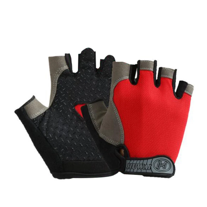 Half Finger Gloves Gym Fitness Anti-Slip Women Men Half Finger Summer Fishing Cycling Fingerless Gloves Female Bicycle Bike