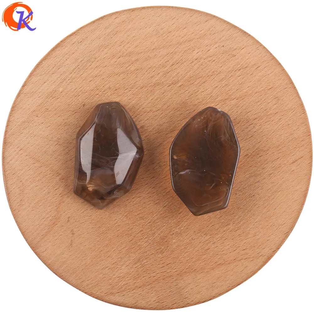 Cordial Design 22x35MM 50pcs Jewelry Accessories/Hand Made/Acrylic Beads/Marble Effect/Earring Findings/DIY Jewelry Making