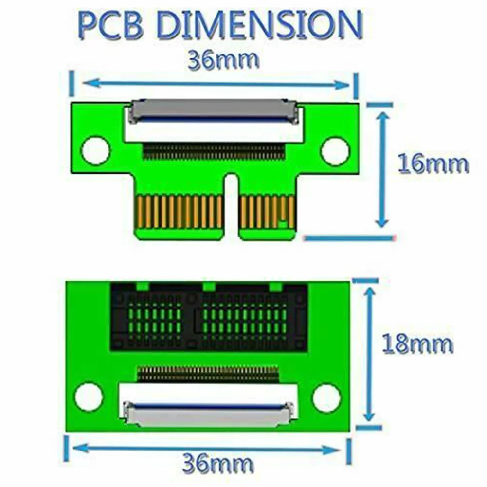 Плоский 36pin PCI Express безкраевой многополосный адаптер гибкий Riser Card тест Профессиональный практичный кабель-удлинитель для отлаживания