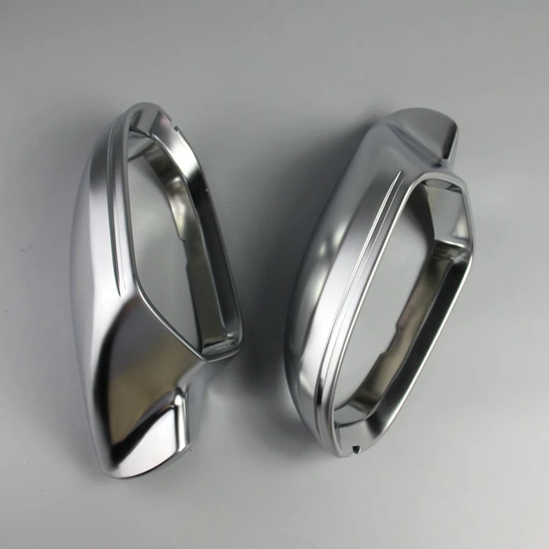 

1 Pair Car Rearview Mirror Shell Cover Protection Cap Matte Chrome for A6L C7 Wing Mirror Cover Car Accessories