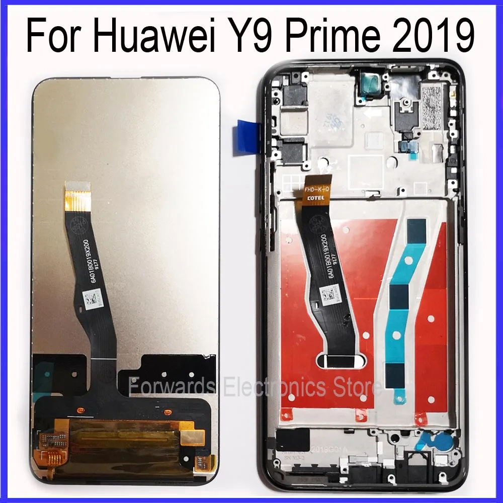 ЖК экран для Huawei Y9 Prime 2019 P Smart Z с сенсорным экраном и рамкой в сборе|Экраны