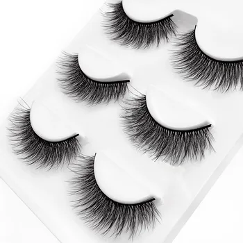 

3 Pairs 3D Mink Fur Eyelash Natural Realistic False Eyelashes Beauty Extension Tool Wholesale Eyelash