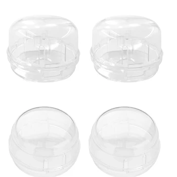 

4X Oven Stove Cooker Gas Hob Key Knob Clear Covers ASB Baby Kids Safe