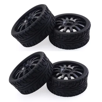 

4PCS 1/8 RC Car Rubber Tyres Plastic Wheels for Redcat Team Losi VRX HPI Kyosho HSP Carson Hobao 1/8 Buggy /On-Road Car
