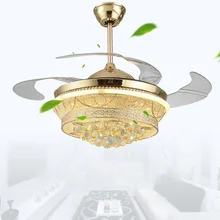 Список 42 дюймовых потолочных вентиляторов, светильник, Кристальный светодиодный двухцветный светильник для потолочных вентиляторов