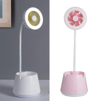 

Three in One USB Led Eye Protection Lamp,Fan with Pen Holder
