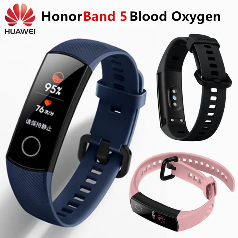 

Original Huawei Honor Band 5 Smart Wristband Oximeter Touch Screen Magic Color Swim Detect Heart Rate Sleep Nap Honor Band5