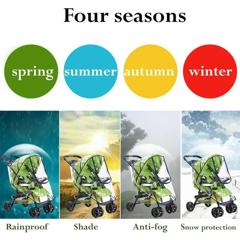 Universal Baby Stroller Zipper Rain Cover Rainproof Winter Windshield Cover Warm Car Stroller Umbrella Windshield Raincoat baby stroller accessories girly