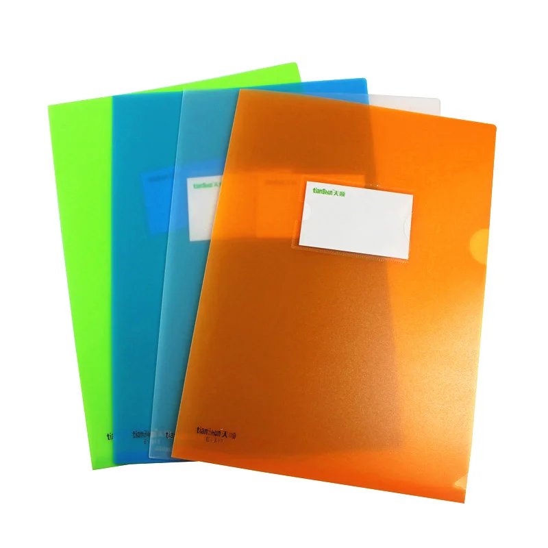 

Dull Polish Extra-Thick Single Page Plastic File Folder Single-Page Case Information Case Thick Protective Case with Business Ca