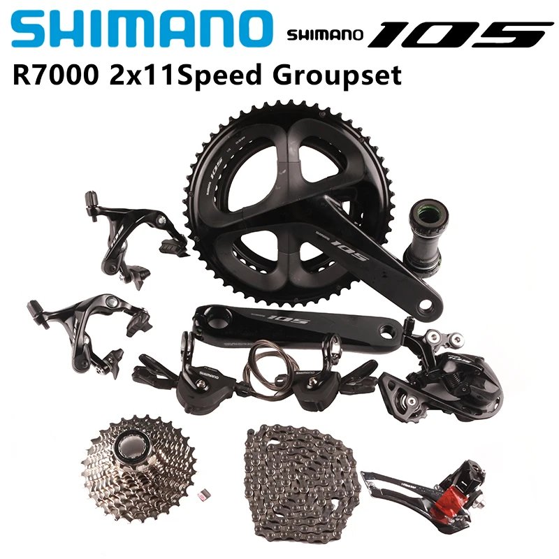 SHIMANO 105 R7000 Groupse 2x11 скорость 165/170/172.5/175 мм ss короткая клетка RS700 переключатель