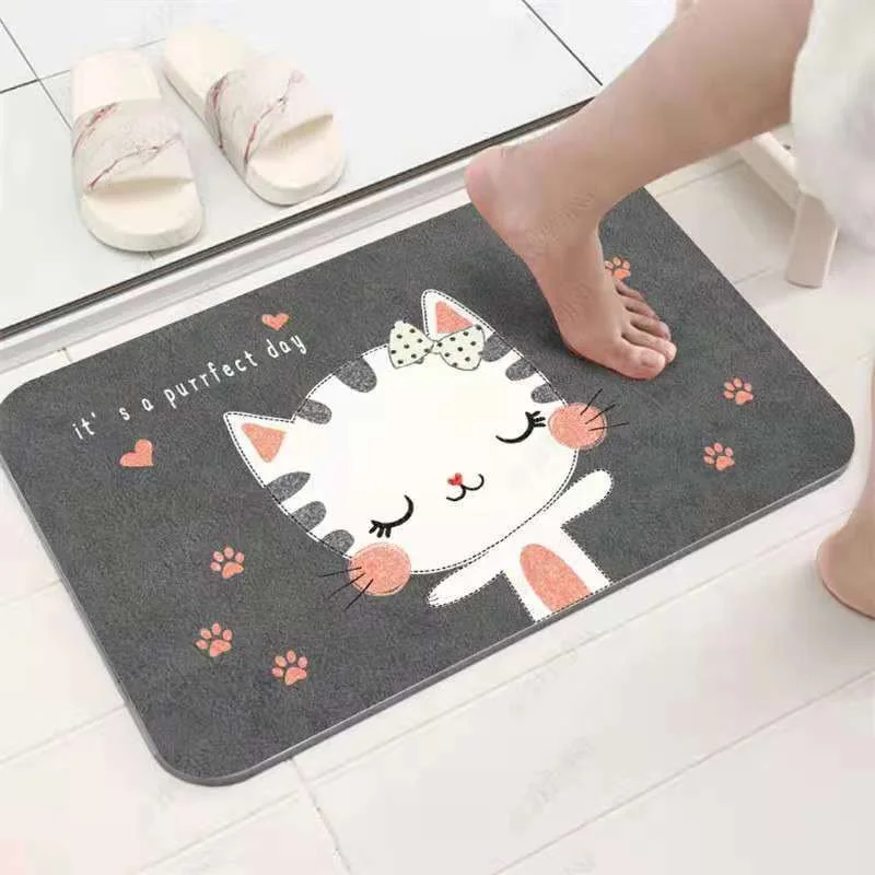 

Best Household Cartoon Pattern Carpet Doorway Carpet Bedroom Kitchen Bathroom Carpet Absorbent Non-slip Mat