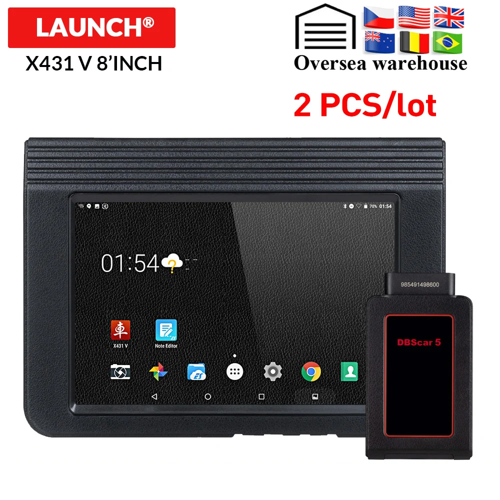 LAUNCH X431 V 8 car full system диагностическая Поддержка Bluetooth wifi obd2 считыватель кодов с DPF IMMO