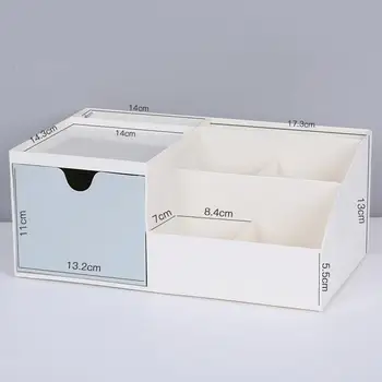 

Drawer Desktop Storage Box Cosmetics Organizer Makeup Small Objects Plastic Holder Container Jewelry Office Pencil Sundries Case