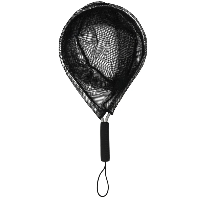 Anglers' Equipment Aluminium Landing Nets Fly Fishing Fish Saver Nylon Knotless Mesh Trout Han