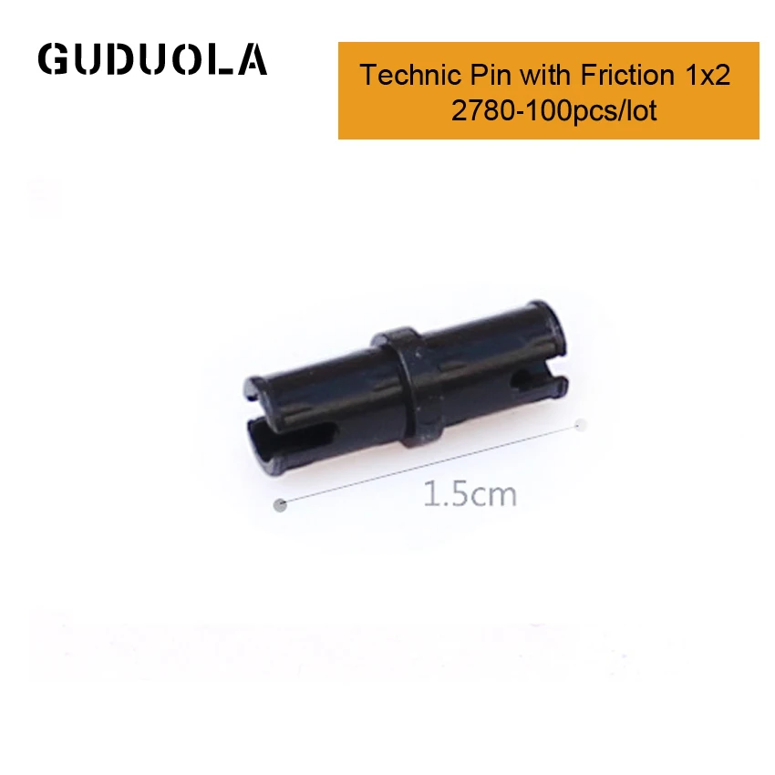 

Technic Parts 2780 Technic Pin with Friction 1x2 MOC Technic Pin/Axle Building Block Assembles Particles Toys 100pcs/lot