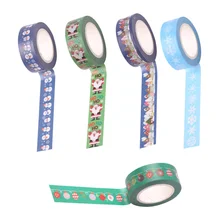 5 rouleaux De Noël Thème Bande Carnet Bandes À La Mode BRICOLAGE Washi Rubans