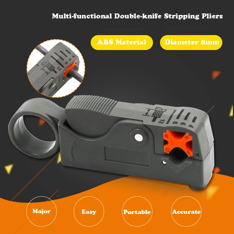 1pc RG59/6 Coaxial Cable Pin Wire Stripper Automatic Wire Stripper Multi-Purpose 1pc RG59/6 Coaxial Cable Pin Wire Stripper Automatic Wire Stripper Multi-Purpose