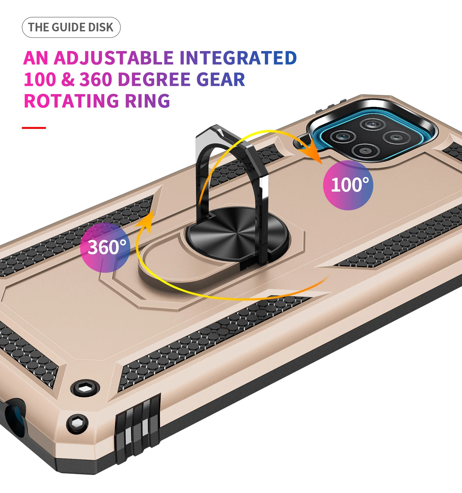 Ultimate Military-Grade Shockproof Phone Case with Magnetic Ring & Metal Back Cover