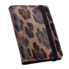 Leopard Pattern Leather Passport Holder Cover Case Credit Card Travel Wallet for Women Men A69C