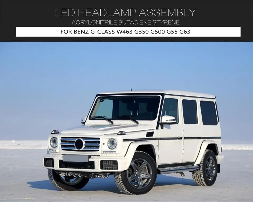 W463 светодиодный светильник на голову для Mercedes-Benz G Class W463 G500 G550 G55 G63 AMG 2004- светодиодный головной светильник s стиль