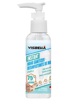 

2pcs/lot 100ml Portable Hand Sanitizer 75% Anti-Bacteria Refreshing Liquid Antibacterial Alcohol-Free Instant Hand Gel For Home