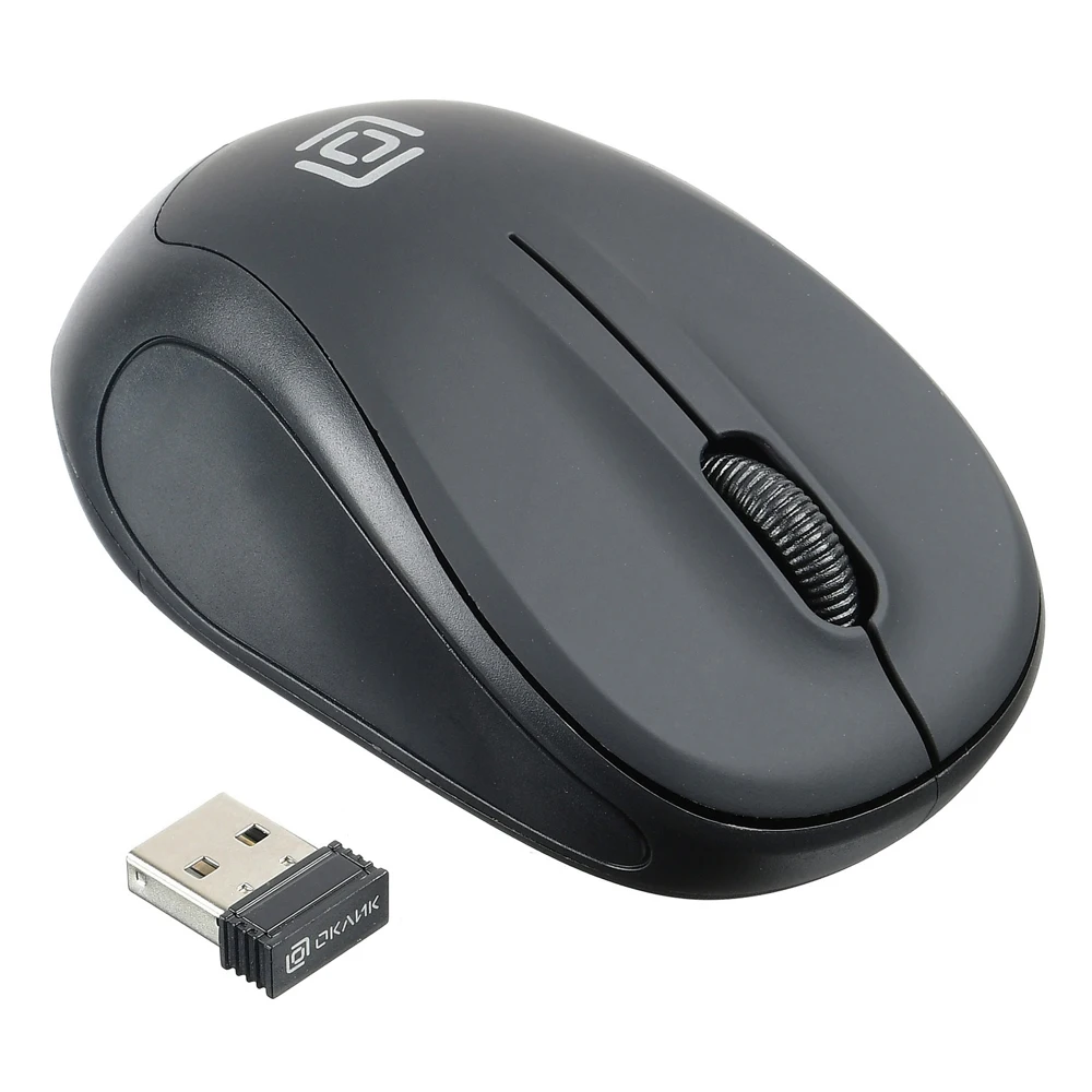 Мышь Oklick 665MW черный оптическая(1000dpi) беспроводная USB(3but