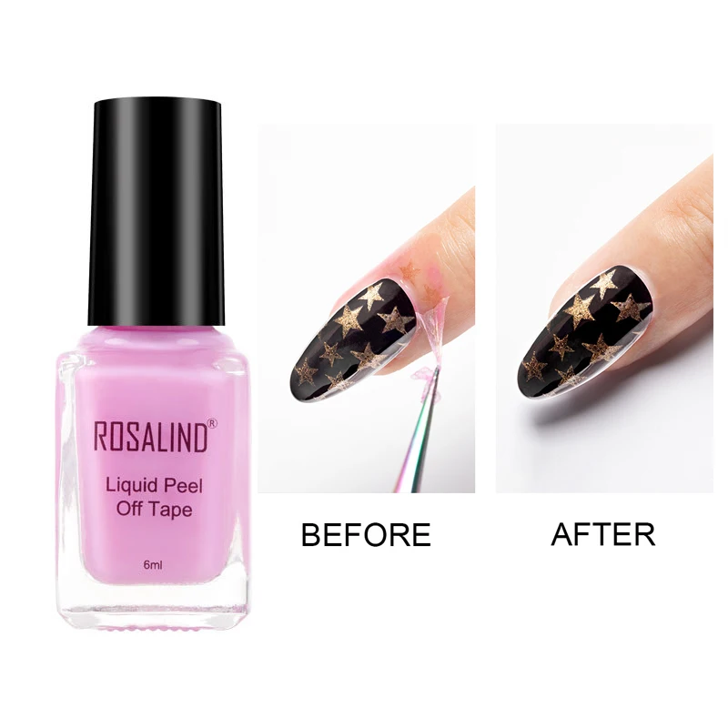 

ROSALIND 6ml Prevent nail gel polish from spreading out the edges gel nail art Edge Protection gel Manicure Auxiliary tool TSLM1