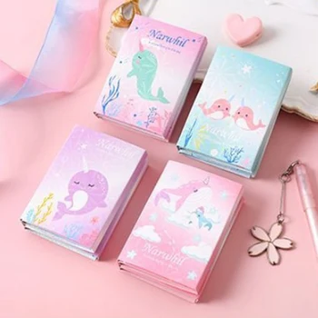 

Lovely Happy Ocean Unicorn Whale 6 Folding Memo Pad N Times Sticky Notes Memo Notepad Bookmark Gift Stationery Random delivery