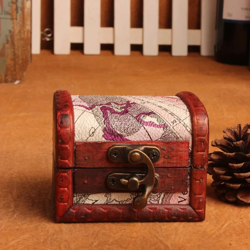 

European-Style Creative Candy Box Storage Jewlery Box European-Style Candy Box Packaging Small Wooden Box