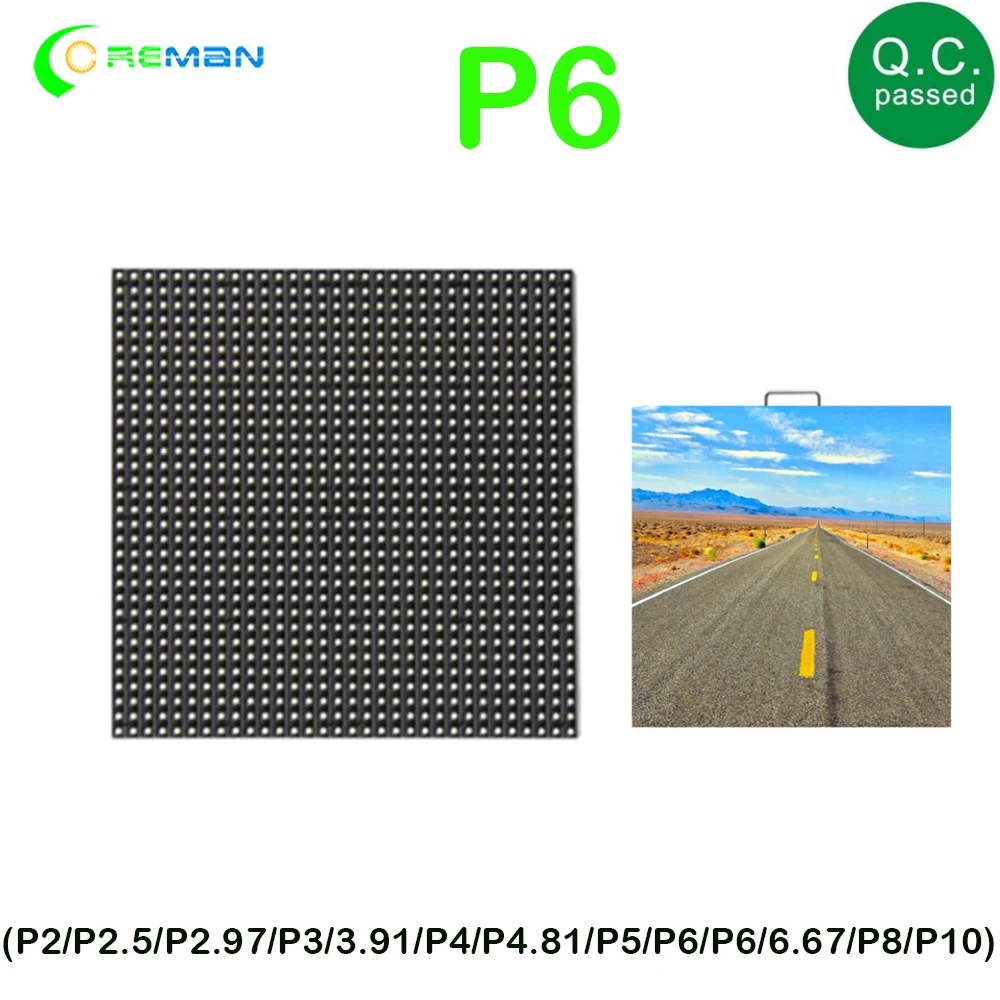 Rgb модуль led p6 32x32 полноцветная светодиодная панель hub75 PH6 для внутреннего