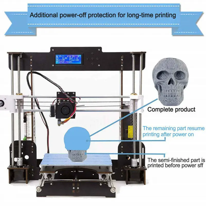 2020 CTC A8 3d принтер Prusa i3 DIY улучшенное качество высокая точность печати|3D принтеры| |