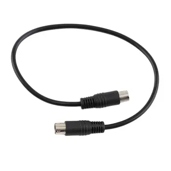 

New Black 9-PIN Mini TO 9-PIN Mini Din Signal Cable For Genesis 2 Scart Cable Hot Promotion Drop Shipping