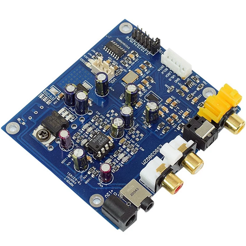 Es9038Q2M Es9038 Q2M I2S Dsd Optical Coaxial Input Decoder Dac Headphone Output Hifi Audio Amplifier Board