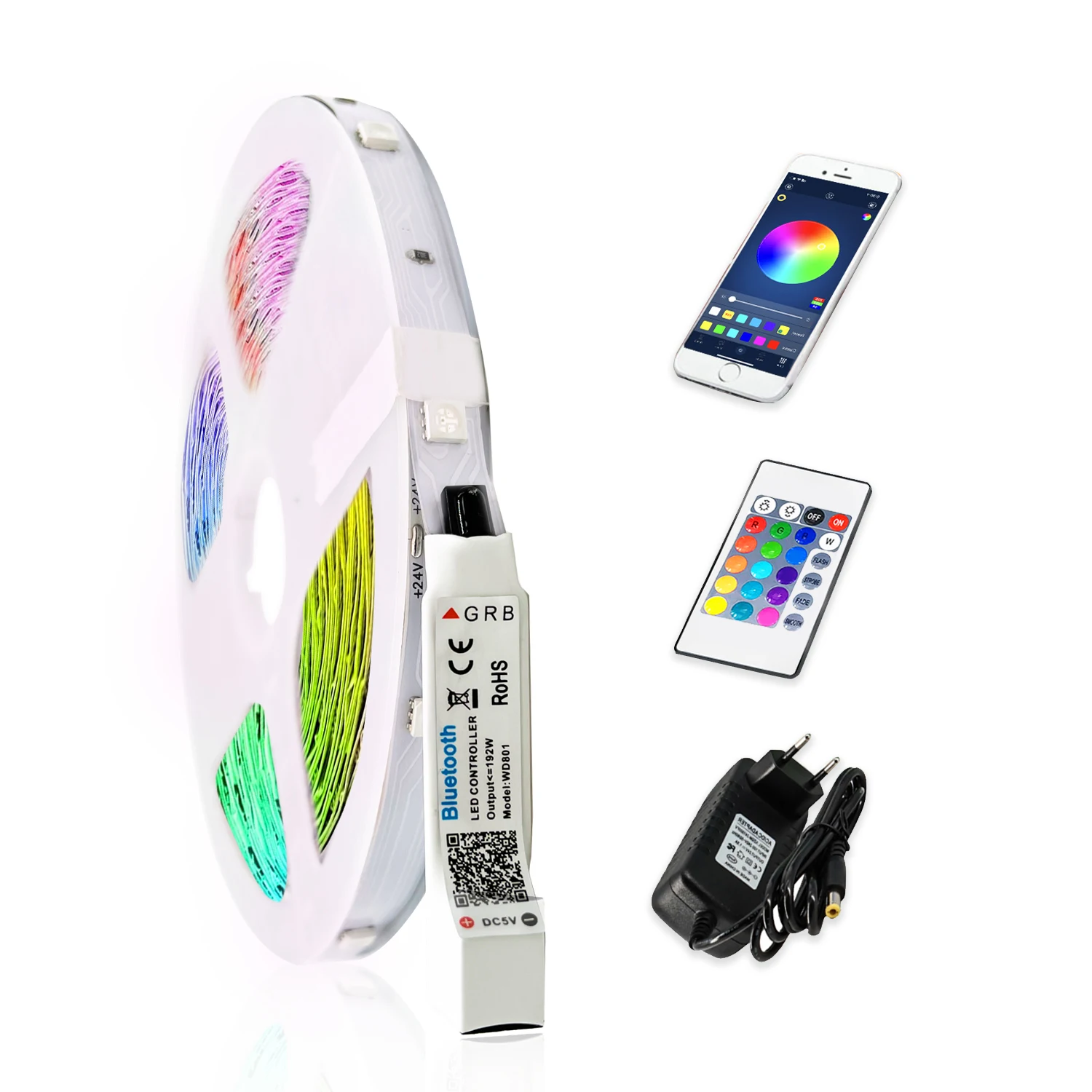Светодиодные ленты с Bluetooth контроллесветодиодный 20 м гибкие RGB 5050 декоративная